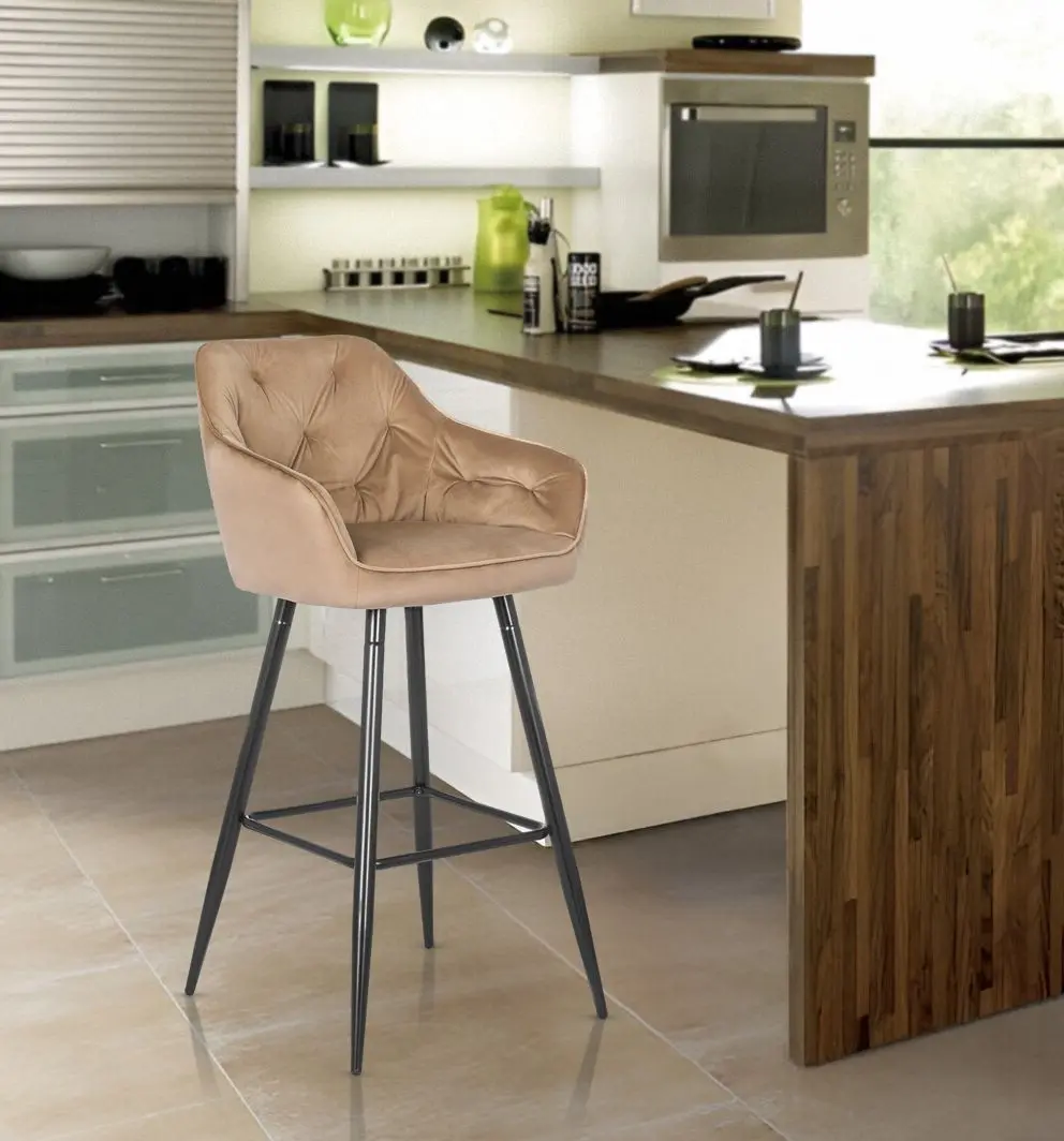 Scaun de bar Mebel Elite Salem (Beige/Black)