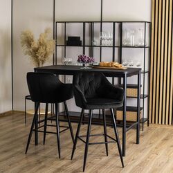 Scaun de bar Mebel Elite Salem (Black) Thumb