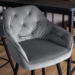 Scaun de bar Mebel Elite Salem (Grey/Black) Thumb