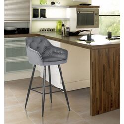 Scaun de bar Mebel Elite Salem (Grey/Black) Thumb