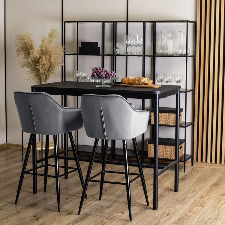 Scaun de bar Mebel Elite Salem (Grey/Black)