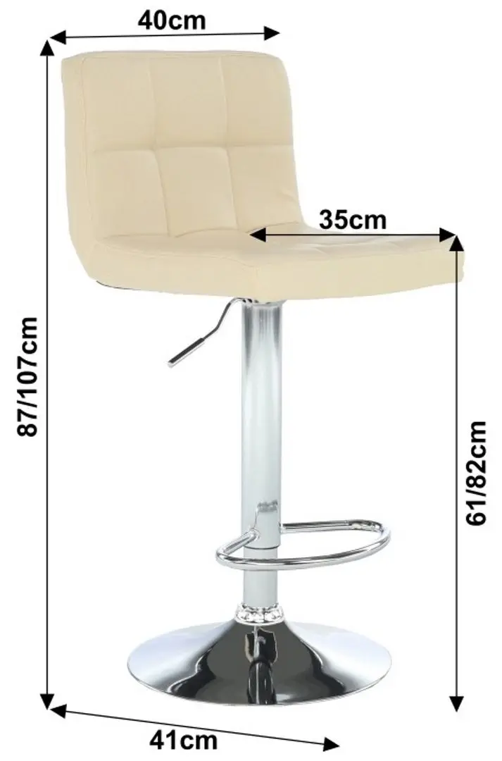 Scaun de bar Mobhaus Kandy New (Beige)