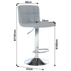 Барный стул Mobhaus Kandy New (Gray) Thumb