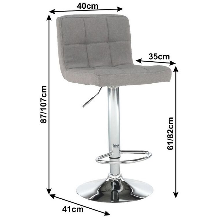 Scaun de bar Mobhaus Kandy New (Gray-Brown)