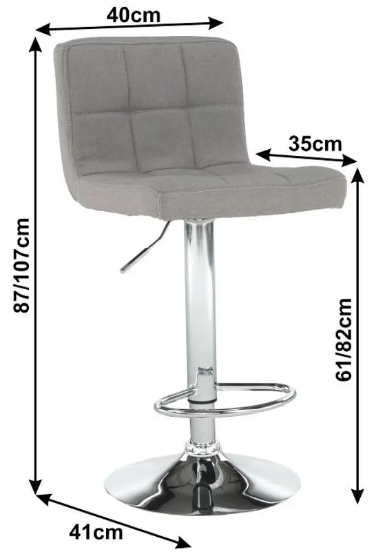 Барный стул Mobhaus Kandy New (Gray-Brown)