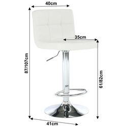 Scaun de bar Mobhaus Kandy New (White) Thumb