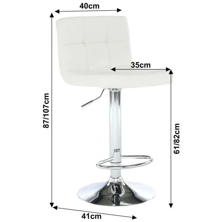 Scaun de bar Mobhaus Kandy New (White)