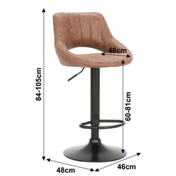 Scaun de bar Mobhaus Lorasa (Brown) Thumb
