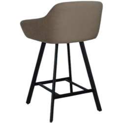 Scaun de bar Mobiland MEY Anka 06 (Beige/Black) Thumb