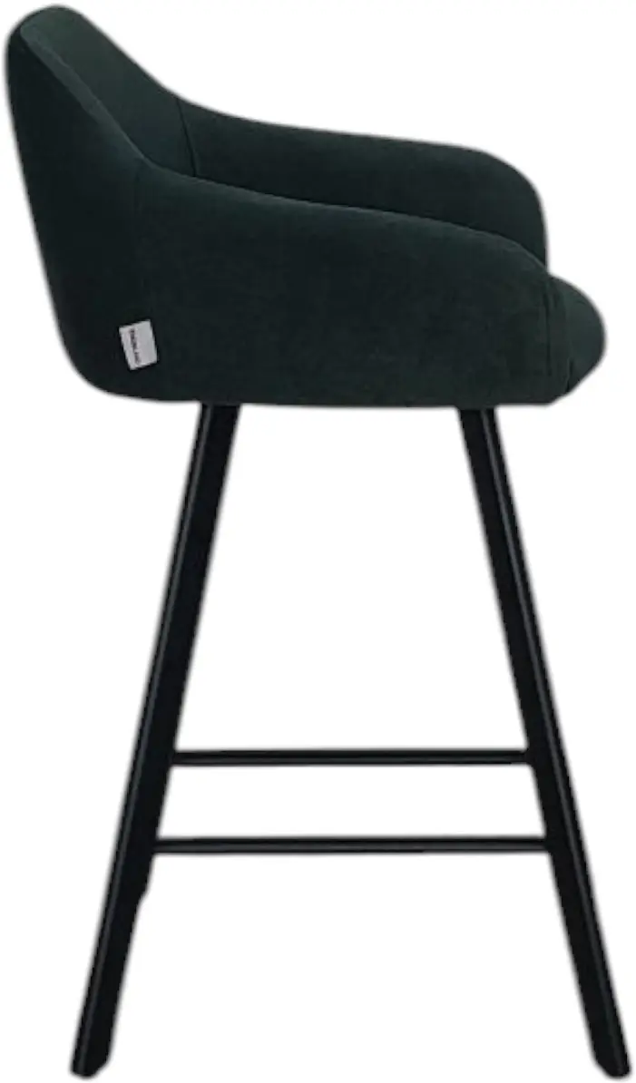 Scaun de bar Mobiland MEY Anka 08 (Dark Green/Black) - 3