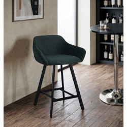 Scaun de bar Mobiland MEY Anka 08 (Dark Green/Black)