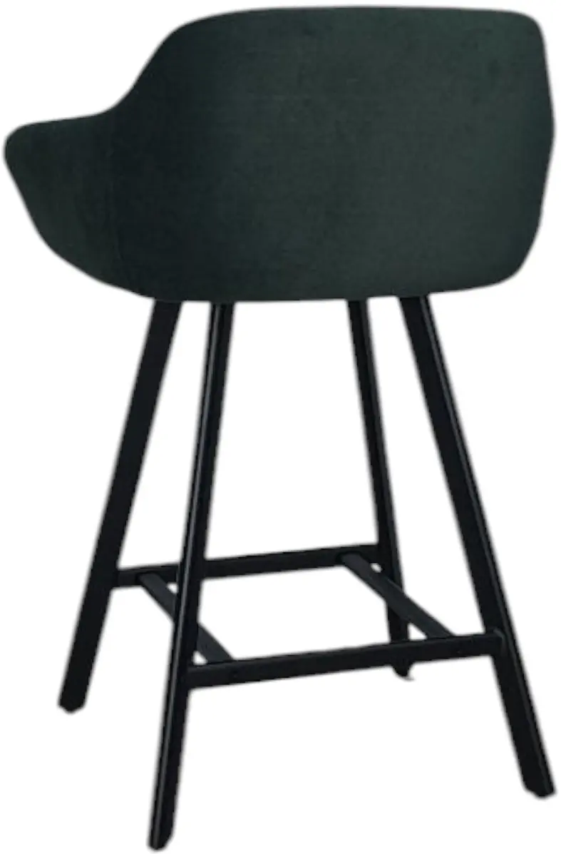 Scaun de bar Mobiland MEY Anka 08 (Dark Green/Black) - 5