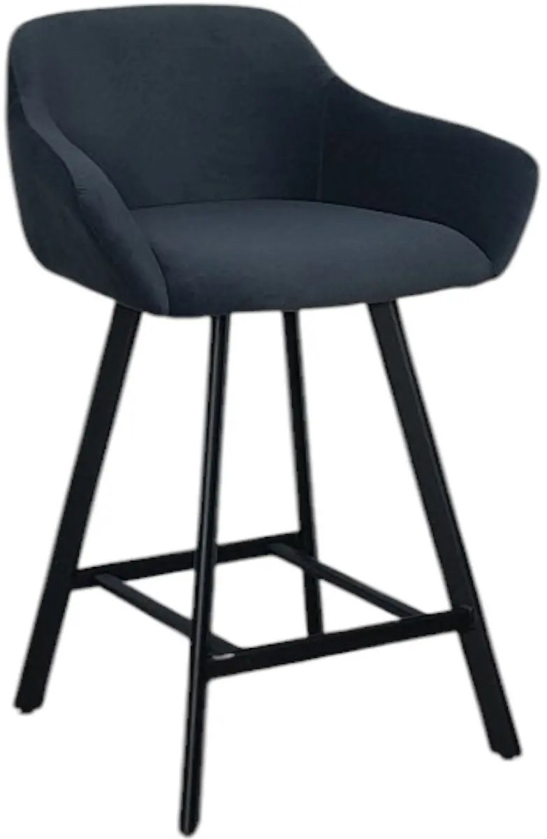 Scaun de bar Mobiland MEY Anka 21 (Dark Blue/Black) - 2