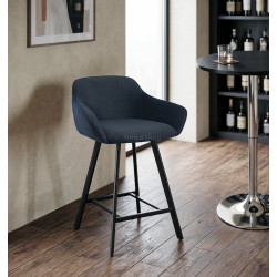 Scaun de bar Mobiland MEY Anka 21 (Dark Blue/Black)