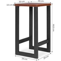 Барный стул Modern Home PJJBS0025 (Dark Brown/Black) Thumb