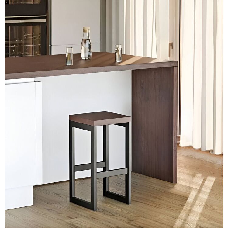 Барный стул Modern Home PJJBS0025 (Dark Brown/Black)