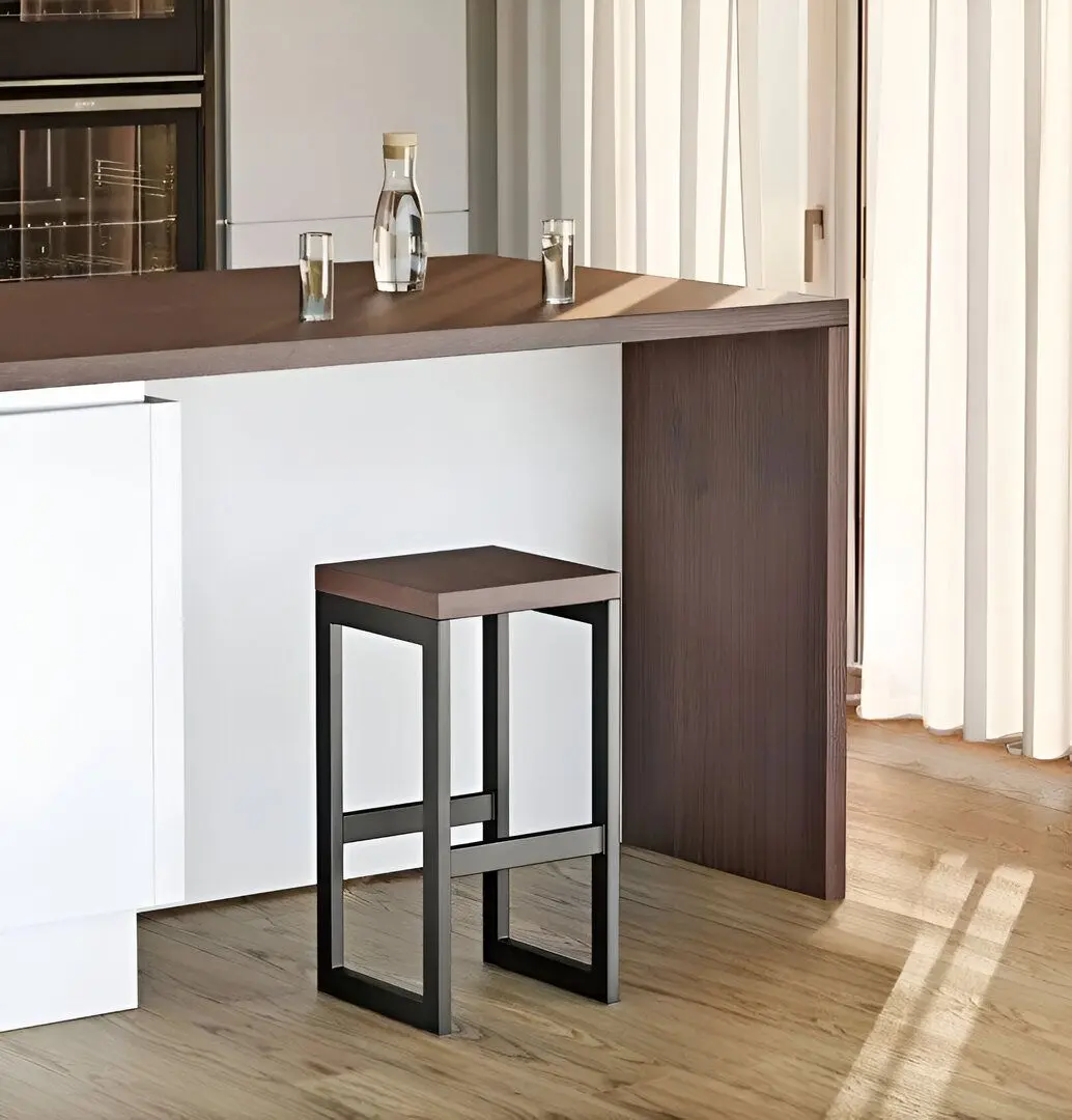 Scaun de bar Modern Home PJJBS0025 (Dark Brown/Black)