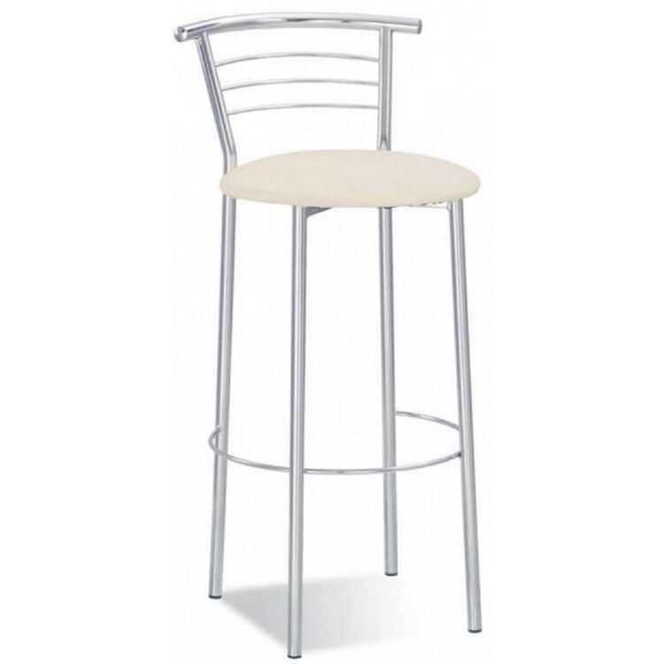 Барный стул Nowy Styl Marco Hoker (Beige/Chrome)