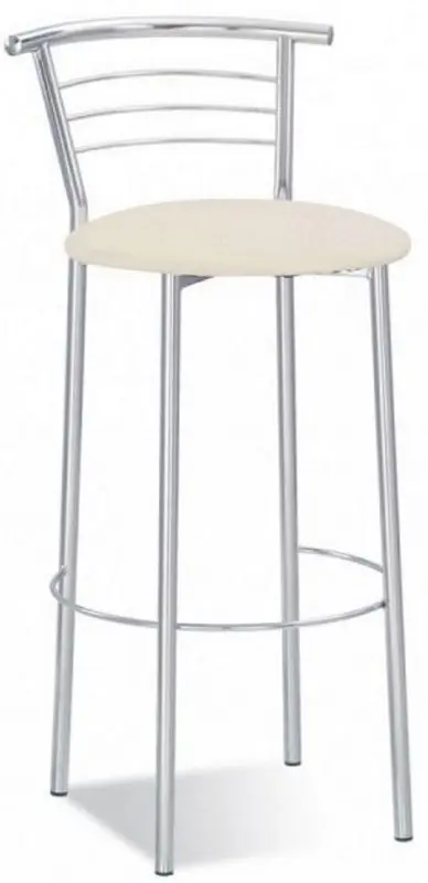 Scaun de bar Nowy Styl Marco Hoker (Beige/Chrome)