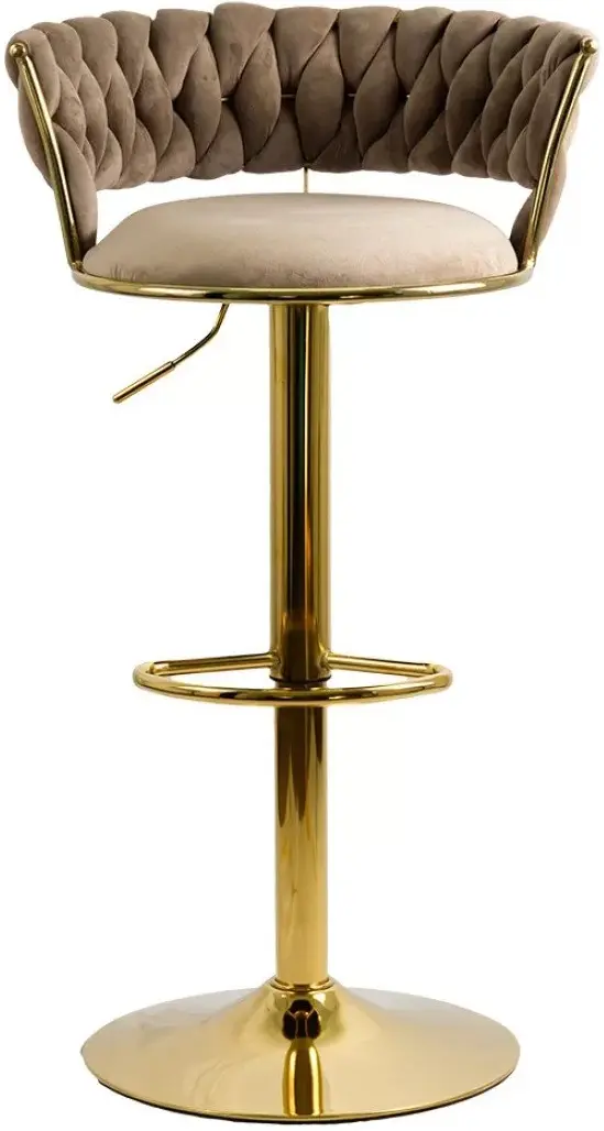 Барный стул Prestige Chairs ABS 118 (Beige/Gold) - 2