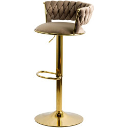 Барный стул Prestige Chairs ABS 118 (Beige/Gold) Thumb