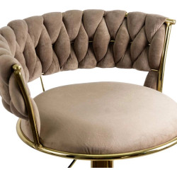 Барный стул Prestige Chairs ABS 118 (Beige/Gold) Thumb