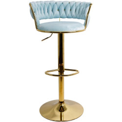 Барный стул Prestige Chairs ABS 118 (Blue/Gold) Thumb