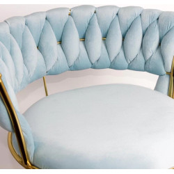 Барный стул Prestige Chairs ABS 118 (Blue/Gold) Thumb