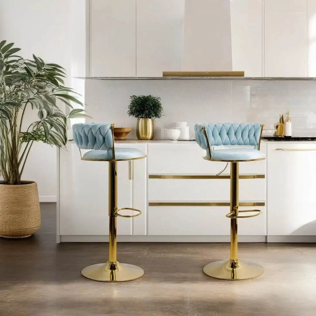 Барный стул Prestige Chairs ABS 118 (Blue/Gold) - 10