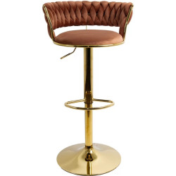 Барный стул Prestige Chairs ABS 118 (Brown/Gold) Thumb
