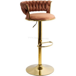 Барный стул Prestige Chairs ABS 118 (Brown/Gold)