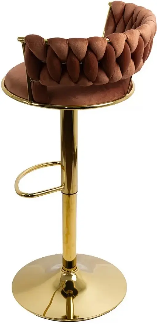 Барный стул Prestige Chairs ABS 118 (Brown/Gold) - 5