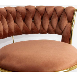 Барный стул Prestige Chairs ABS 118 (Brown/Gold) Thumb