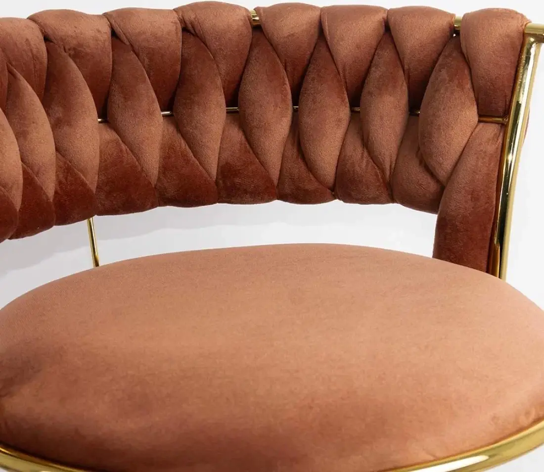 Барный стул Prestige Chairs ABS 118 (Brown/Gold) - 6