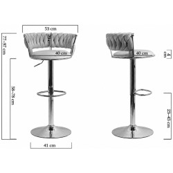 Барный стул Prestige Chairs ABS 118 (Brown/Gold) Thumb