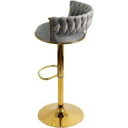 Барный стул Prestige Chairs ABS 118 (Grey/Gold) Thumb