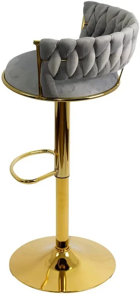Барный стул Prestige Chairs ABS 118 (Grey/Gold) - 3