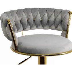 Барный стул Prestige Chairs ABS 118 (Grey/Gold) Thumb
