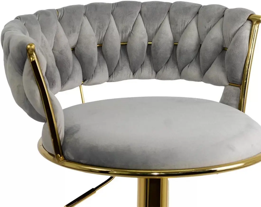 Барный стул Prestige Chairs ABS 118 (Grey/Gold) - 7