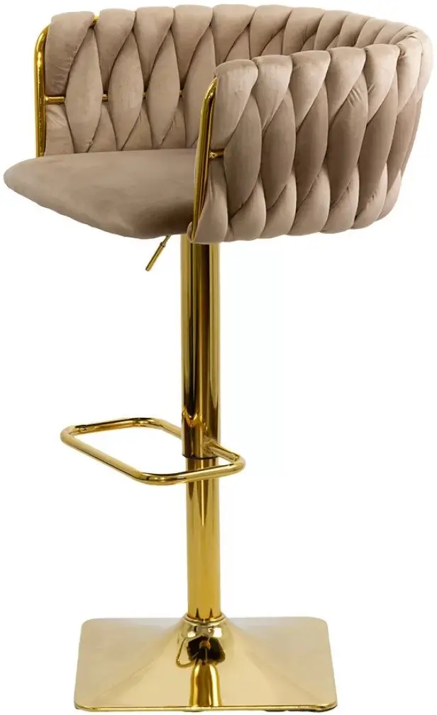 Барный стул Prestige Chairs ABS 118P (Beige/Gold) - 4