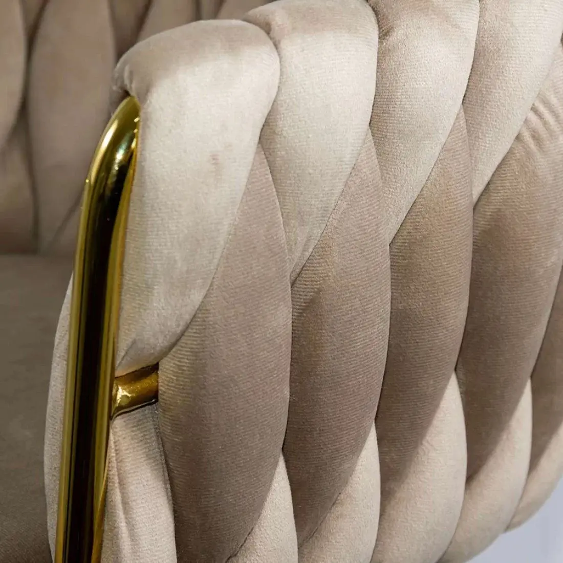 Барный стул Prestige Chairs ABS 118P (Beige/Gold) - 7