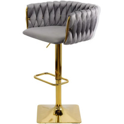 Барный стул Prestige Chairs ABS 118P (Grey/Gold) Thumb