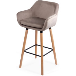 Барный стул Prestige Chairs ABS 1271 (Beige/Natural) Thumb