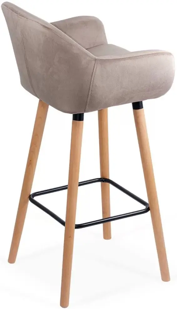Барный стул Prestige Chairs ABS 1271 (Beige/Natural) - 3