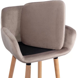 Барный стул Prestige Chairs ABS 1271 (Beige/Natural) Thumb