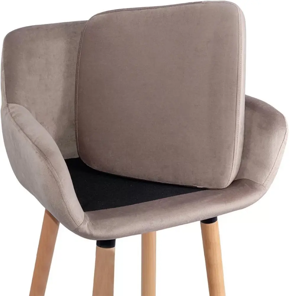 Барный стул Prestige Chairs ABS 1271 (Beige/Natural) - 4