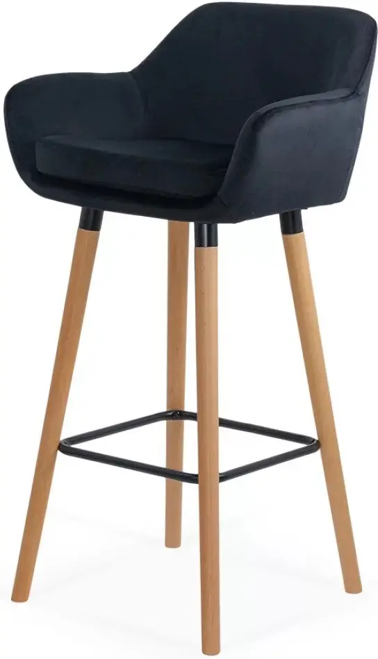 Барный стул Prestige Chairs ABS 1271 (Black/Natural) - 3