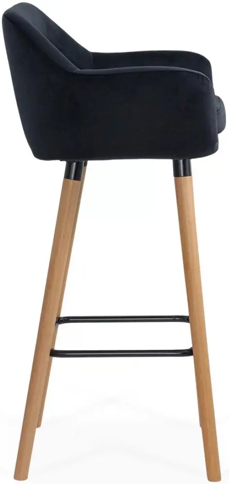 Барный стул Prestige Chairs ABS 1271 (Black/Natural) - 4