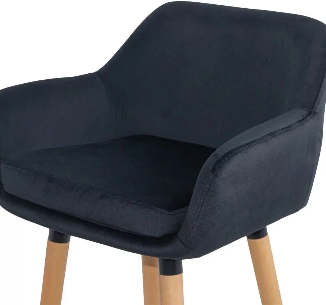 Барный стул Prestige Chairs ABS 1271 (Black/Natural) - 6