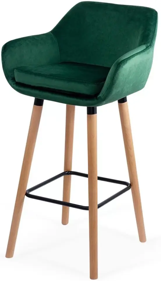 Барный стул Prestige Chairs ABS 1271 (Green/Natural) - 3